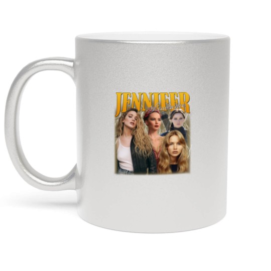 Discover Jennifer Lawrence Metallic Mugs, Jennifer Lawrence Fan, Jennifer Lawrence Vintage Metallic Mugs