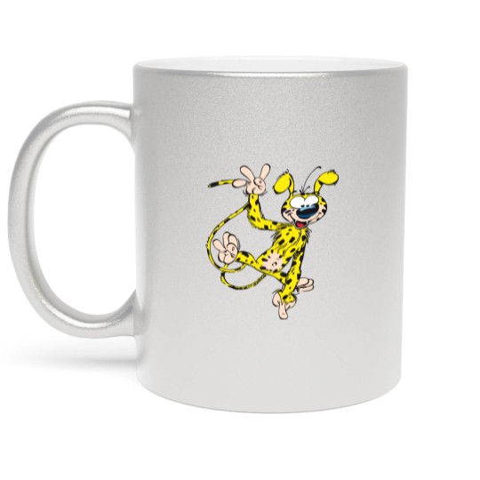 Discover Marsupilami waving Metallic Mugs