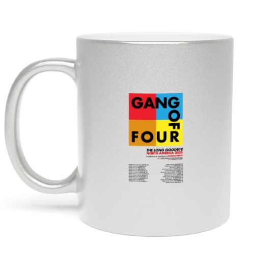 Discover Gang Of Four The Long Goodbye North America 2025 Tour Metallic Mugs