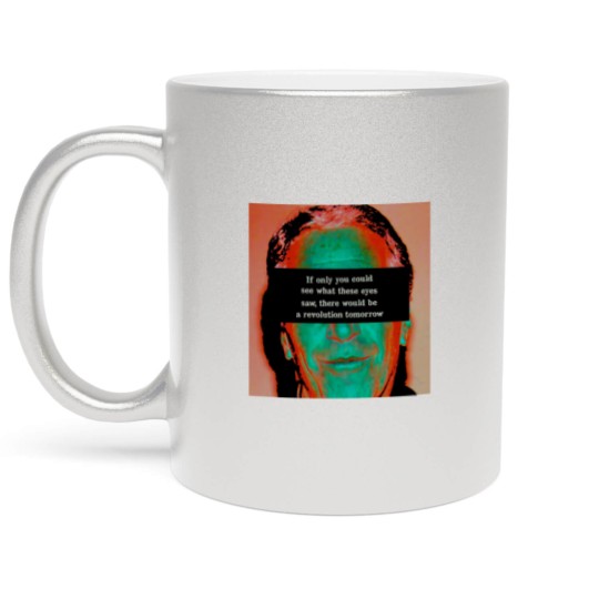Discover Jeffrey Epstein Cover-up Protest Metallic Mugs