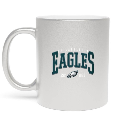 Discover Eagles Football Est. 1933 Baseball Caps, PA Football fans gift, Sundays Are For The Birds, Philly Fan Gift Metallic Mugs