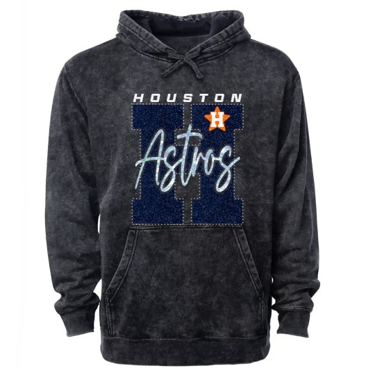 Discover H-Astros Bling Mineral Wash Hoodies