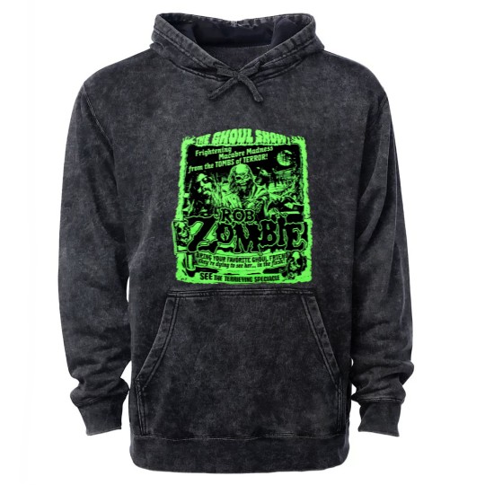 Discover Hot Rob Zombie Singer Mineral Wash Hoodies New Popular Unisex S-5XL Mineral Wash Hoodies For Fan