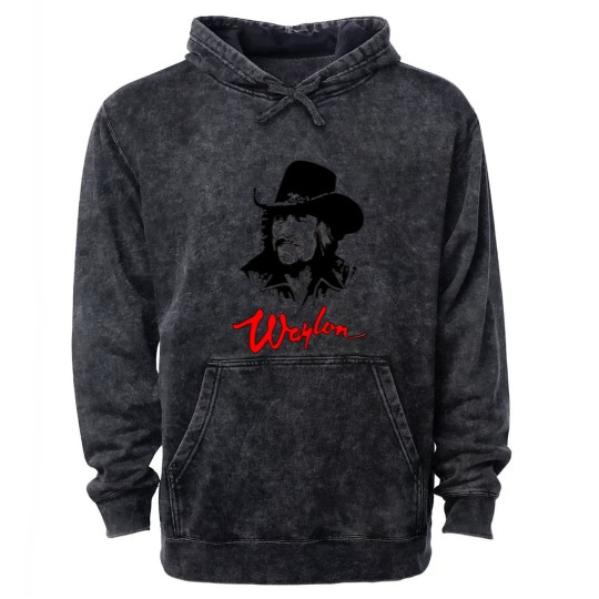 Discover Waylon Jennings Outlaw Movement In Country Music Unisex Mineral Wash Hoodies, The Waylors the house band Mineral Wash Hoodies