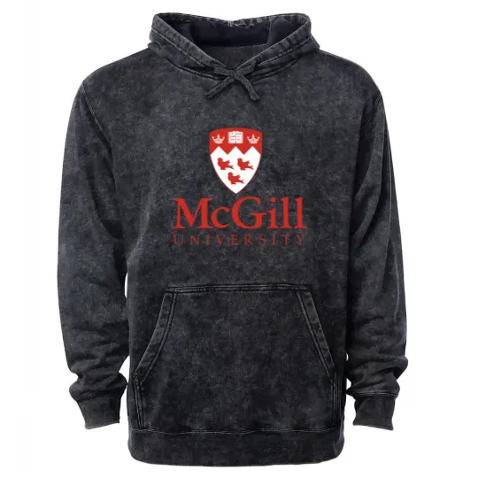 Discover McGill Univ Logo Mineral Wash Hoodies