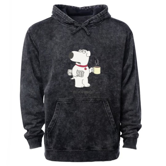 Discover Brian Griffin Happy Mineral Wash Hoodies | Family Guy