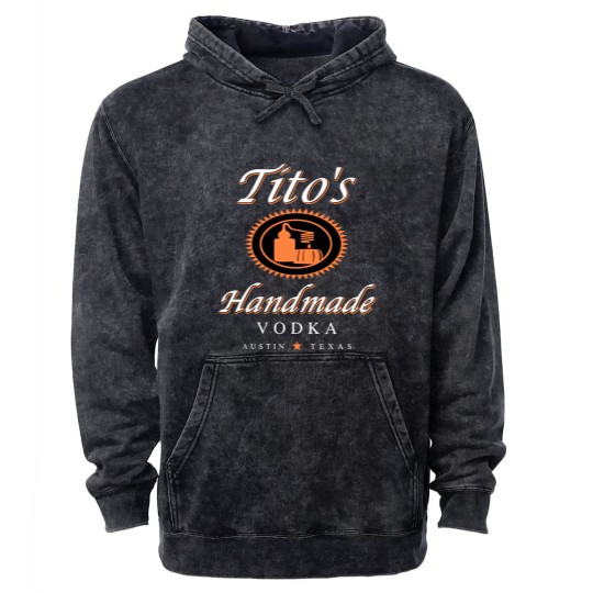 Discover Tito Mineral Wash Hoodies, TITO'S Handmade Vodka Mineral Wash Hoodies, Austin Mineral Wash Hoodies