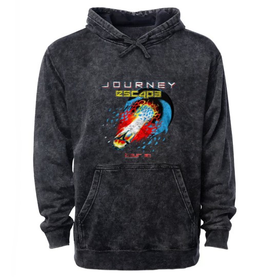 Discover Journey Escape Tour 1981 Rock Band Music Mineral Wash Hoodies