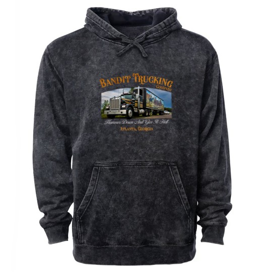 Discover Smokey And The Bandit Trucking Mineral Wash Hoodies Burt Reynolds Jerry Reed Snowman Vintage