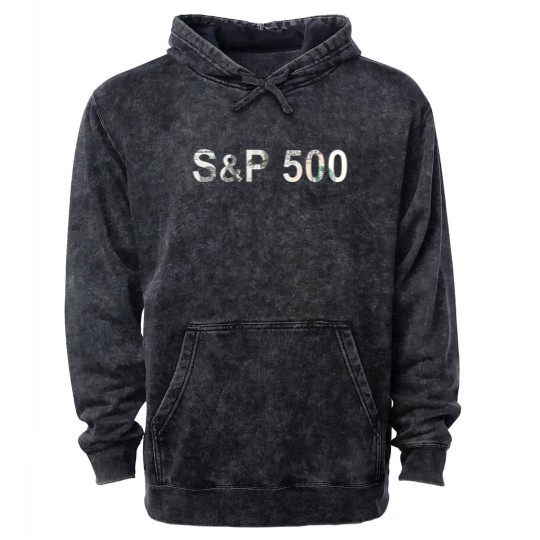 Discover S P 500 Stock Market Index Mineral Wash Hoodies