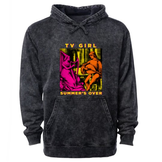 Discover Premium TV Girl Mineral Wash Hoodies - Summer's Over Album Mineral Wash Hoodies