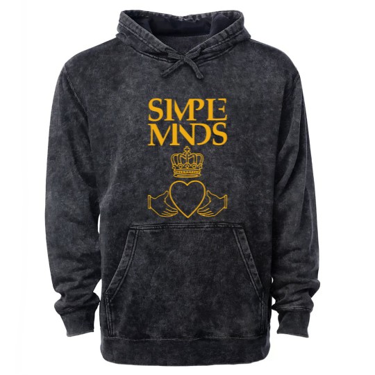Discover Simple Minds Logo Mineral Wash Hoodies