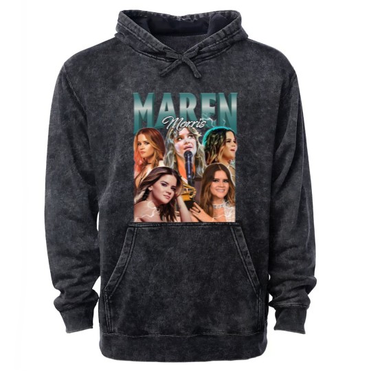 Discover Maren Morris Vintage 90S Mineral Wash Hoodies, Country Music Mineral Wash Hoodies, Country Song Mineral Wash Hoodies
