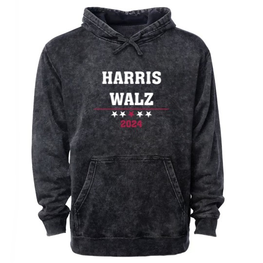 Discover Kamala Harris Tim Walz 2024 ,Democrat VP Vice President USA Election Mineral Wash Hoodies