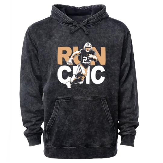 Discover San Francisco Christian McCaffrey "RUN CMC" Mineral Wash Hoodies