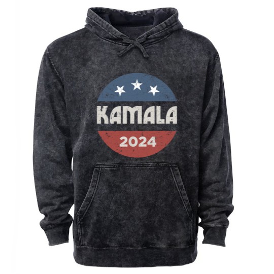 Discover Kamala Harris 2024 For President Campaign Mineral Wash Hoodies