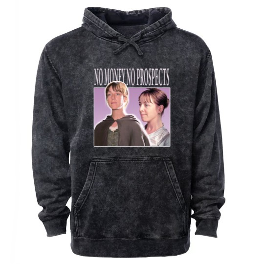 Discover No Money No Prospects Mineral Wash Hoodies, Pride and Prejudice Mineral Wash Hoodies, Charlotte Lucas Mineral Wash Hoodies