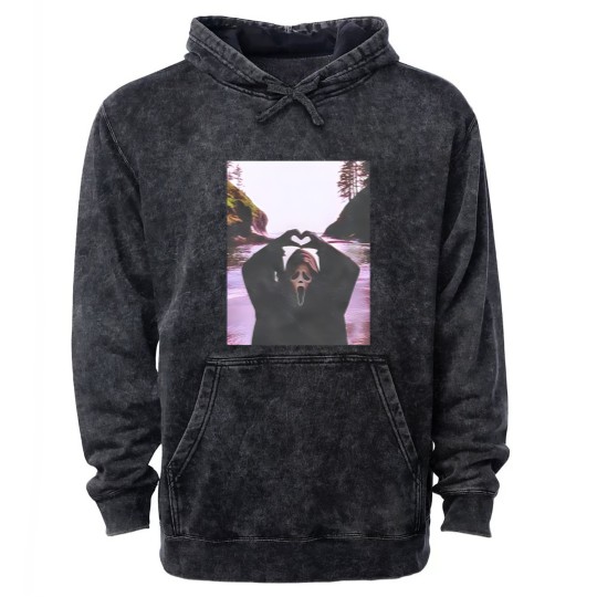 Discover Scream Halloween Heart Hands Comfort Colors Mineral Wash Hoodies, Ghostface Scream Halloween Mineral Wash Hoodies, Michael Myers Mineral Wash Hoodies, Horror Movie Mineral Wash Hoodies Gift