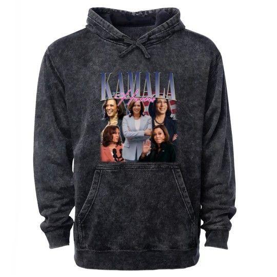 Discover KAMALA HARRIS Mineral Wash Hoodies | Kamala Harris Homage Mineral Wash Hoodies