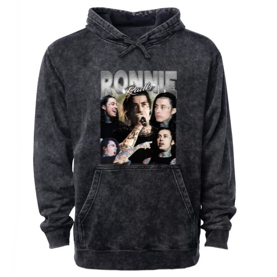 Discover RONNIE RADKE - Metal Mineral Wash Hoodies, Ronnie Radke Mineral Wash Hoodies
