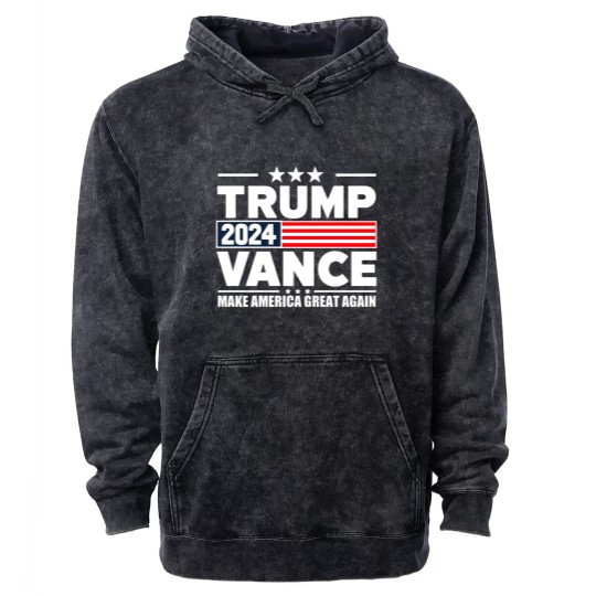 Discover Trump Vance 2024 Merchandise - Trump Vance - Mineral Wash Hoodies