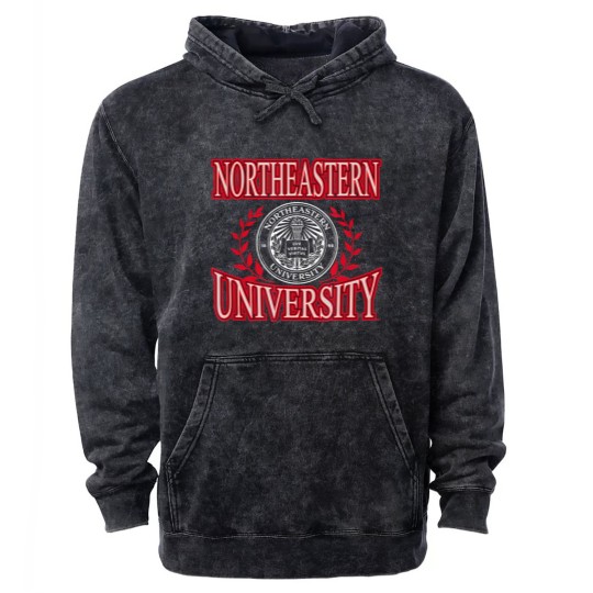 Discover northeastern huskies laurels logo officially licensed t Mineral Wash Hoodies