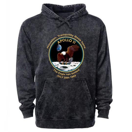 Discover NASA Apollo 11 Flight Patch The Eagle has landed Mineral Wash Hoodies