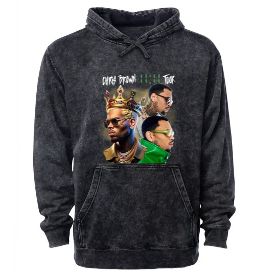 Discover Chris Brown Mineral Wash Hoodies, Chris Brown 11:11 Tour 2024 Mineral Wash Hoodies, Chris Brown Breezy Mineral Wash Hoodies