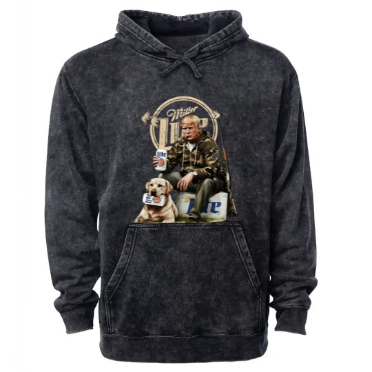 Discover trump hunting miller lite beer Mineral Wash Hoodies