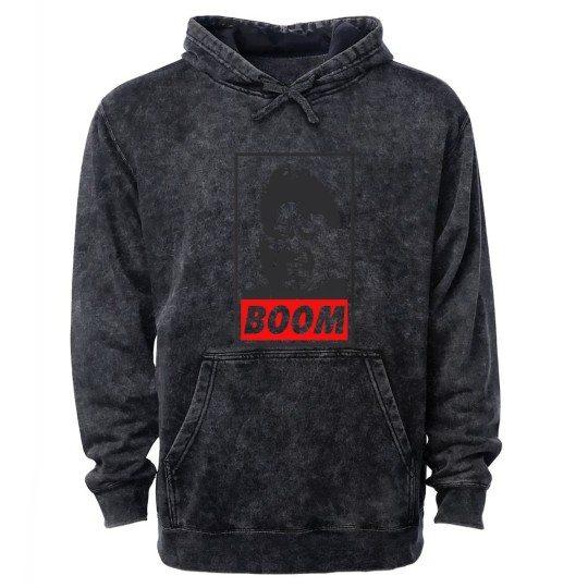 Discover Kim Jong Un Boom Mineral Wash Hoodies