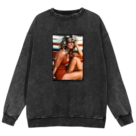 Discover 70s Farrah hot - Farrah Fawcett - Mineral Wash Sweatshirts