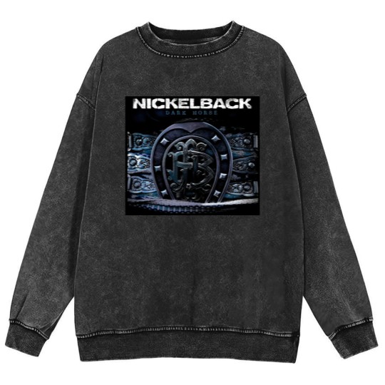 Discover Rare Dark Horse Nickelback Unisex Gift For Fans Mineral Wash Sweatshirts