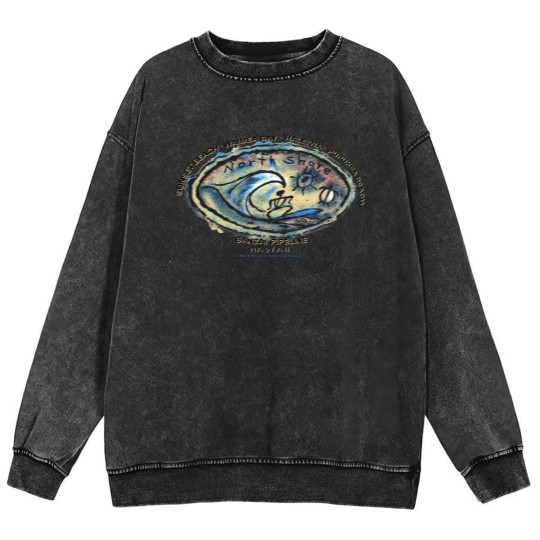 Discover Vintage Sunset Beach Banzai Pipeline, Hawaii Mineral Wash Sweatshirts