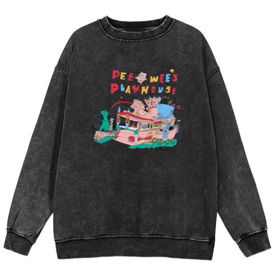 Discover Funny Vintage Pee Wee's Playhouse Mineral Wash Sweatshirts, Vintage 90s Pee Wee Herman Mineral Wash Sweatshirts