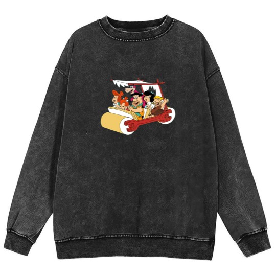Discover The Flintstones Mineral Wash Sweatshirts, The Flintstones Characters Mineral Wash Sweatshirts