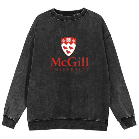 Discover McGill Univ Logo Mineral Wash Sweatshirts