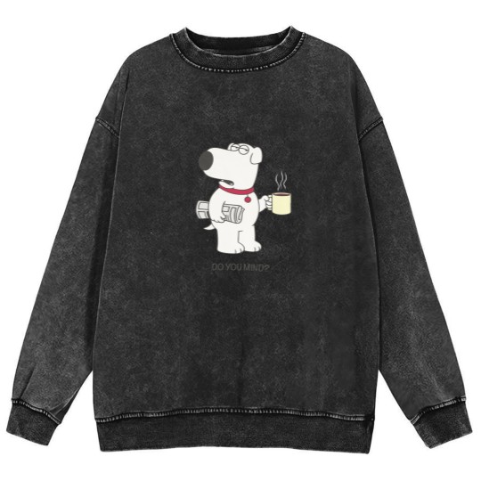 Discover Brian Griffin Happy Mineral Wash Sweatshirts | Family Guy