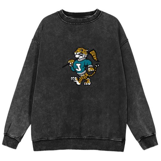 Discover Vintage Jags Mascot Mineral Wash Sweatshirts