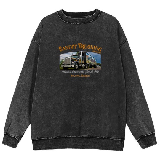 Discover Smokey And The Bandit Trucking Mineral Wash Sweatshirts Burt Reynolds Jerry Reed Snowman Vintage