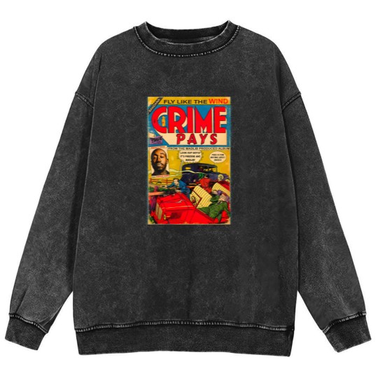 Discover Freddie Gibbs Madlib   Pays Comic Book Poster Mineral Wash Sweatshirts
