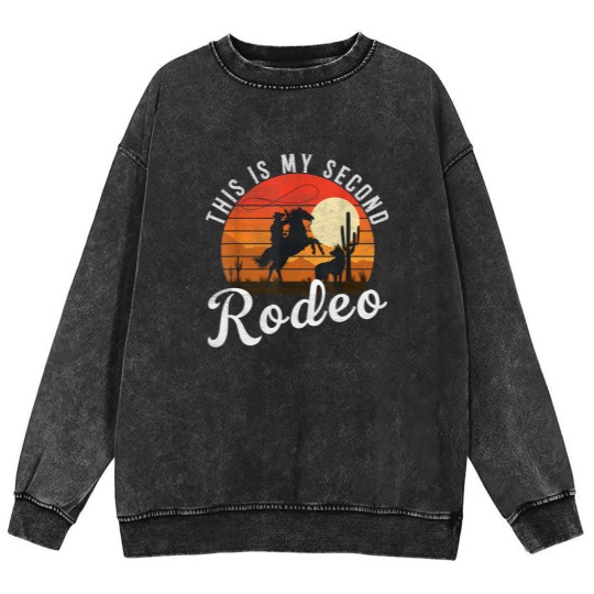 Discover This is my second rodeo Mineral Wash Sweatshirts