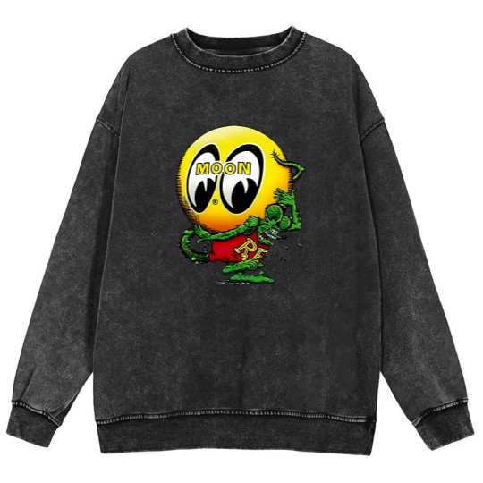 Discover Mooneyes and Rat Mineral Wash Sweatshirts