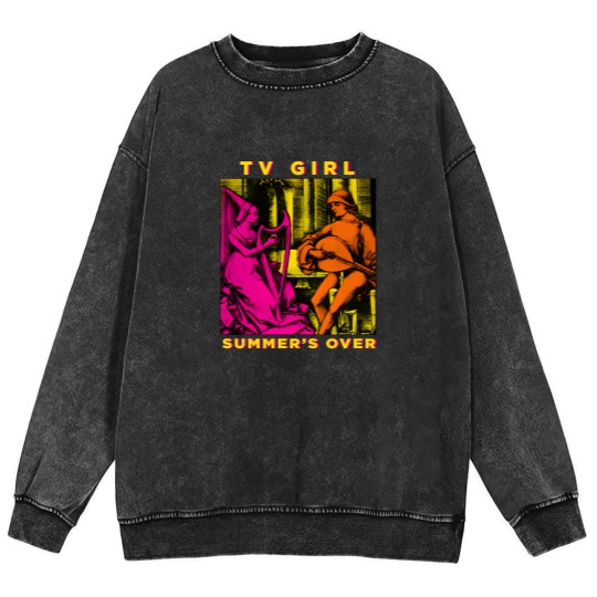 Discover Premium TV Girl Mineral Wash Sweatshirts - Summer's Over Album Mineral Wash Sweatshirts