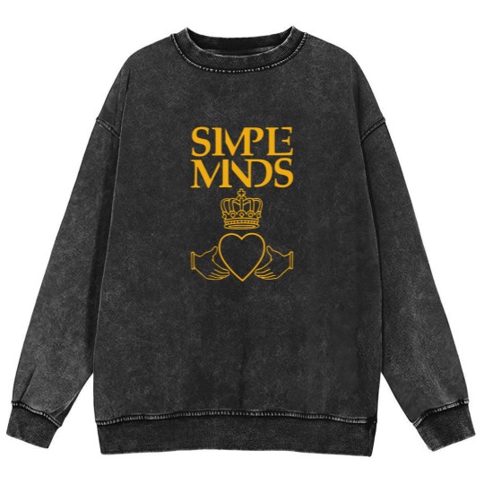 Discover Simple Minds Logo Mineral Wash Sweatshirts