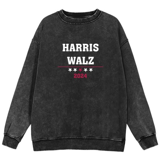 Discover Kamala Harris Tim Walz 2024 ,Democrat VP Vice President USA Election Mineral Wash Sweatshirts