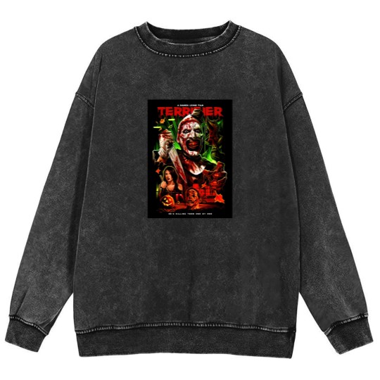 Discover Hell On Mineral Wash Sweatshirts Terrifiers 2 Mineral Wash Sweatshirts, Scary Clown Mineral Wash Sweatshirts, Halloween Mineral Wash Sweatshirts
