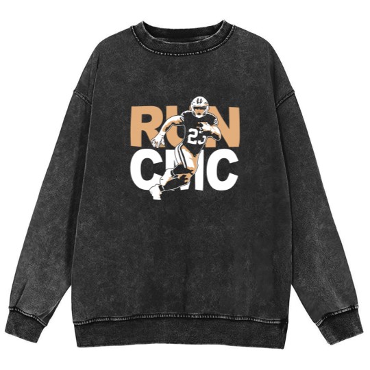 Discover San Francisco Christian McCaffrey "RUN CMC" Mineral Wash Sweatshirts