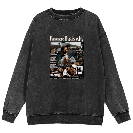 Discover Vintage This is Why Mineral Wash Sweatshirts, Paramore This is Why Mineral Wash Sweatshirts, Paramore Tour 2023 Mineral Wash Sweatshirts