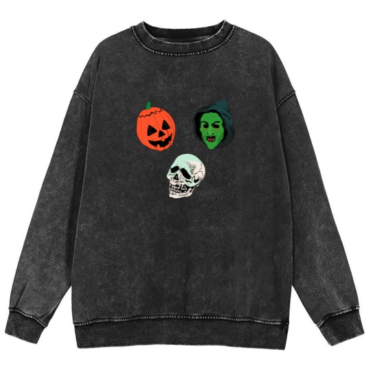 Discover Silver Shamrock Mask Set Mineral Wash Sweatshirts