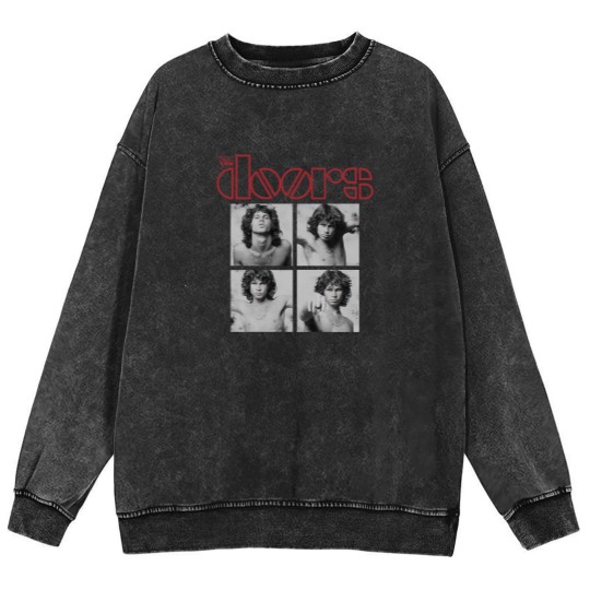 Discover The Doors: Jim Morrison Boxes Black Mineral Wash Sweatshirts